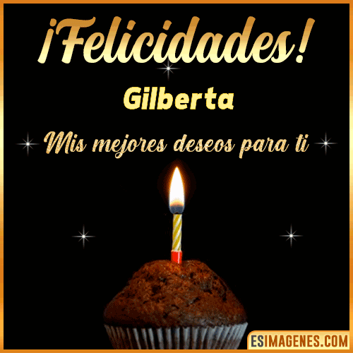 gif Felicidades  Gilberta