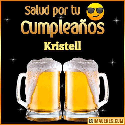Feliz Cumpleaños cerveza gif  Kristell