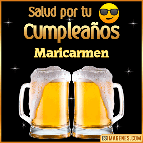 Feliz Cumpleaños cerveza gif  Maricarmen