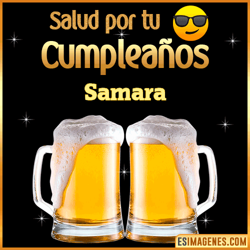 Feliz Cumpleaños cerveza gif  Samara
