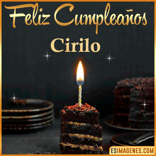 Feliz cumpleaños  Cirilo