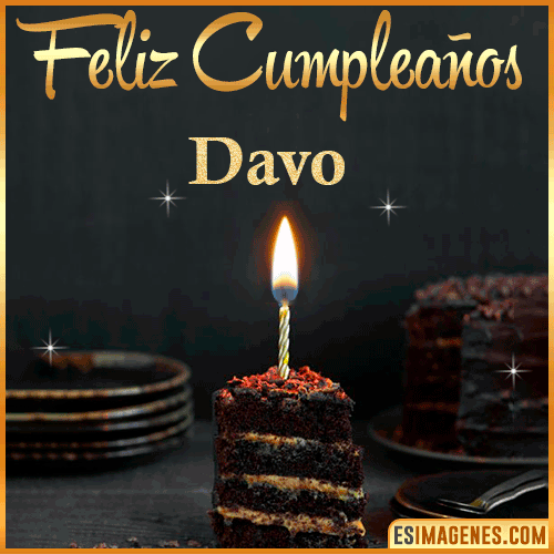 Feliz cumpleaños  Davo
