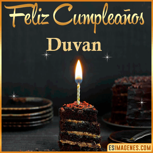 Feliz cumpleaños  Duvan