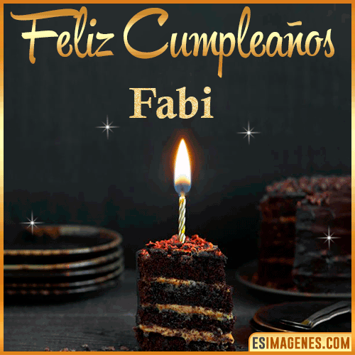 Feliz cumpleaños  Fabi