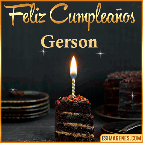 Feliz cumpleaños  Gerson