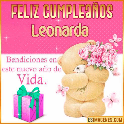 Feliz Cumpleaños Gif  Leonarda