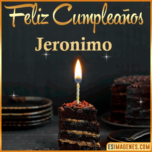 Feliz cumpleaños  Jeronimo