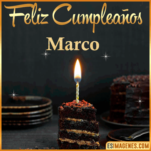 Feliz cumpleaños  Marco