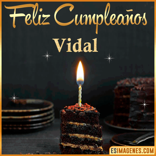 Feliz cumpleaños  Vidal