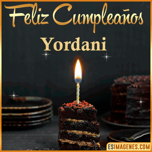 Feliz cumpleaños  Yordani