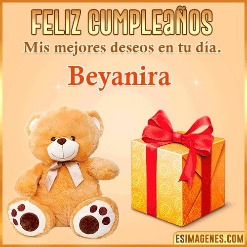 Gif de cumpleaños para mujer  Beyanira