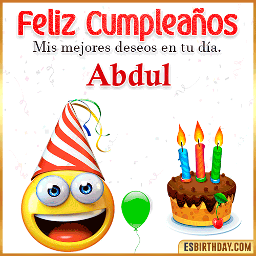 Imagen Feliz Cumpleaños  Abdul