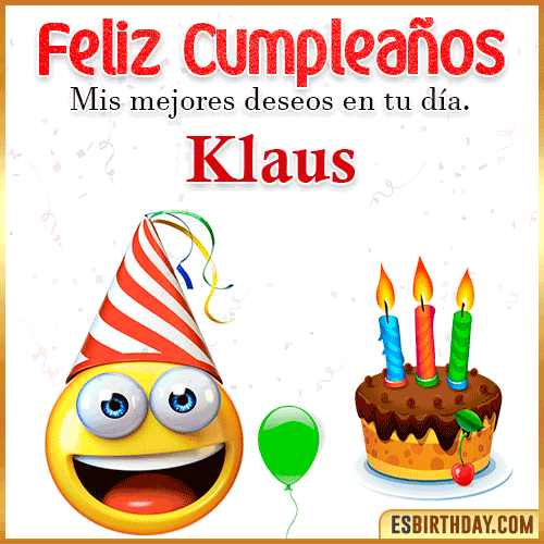 Imagen Feliz Cumpleaños  Klaus
