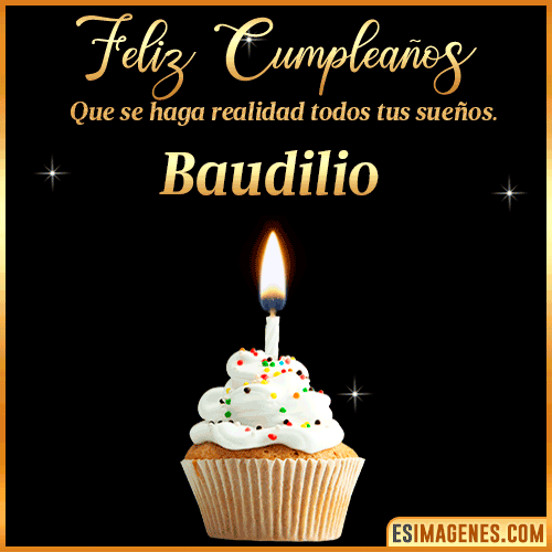 Mensajes de Feliz Cumpleaños  Baudilio