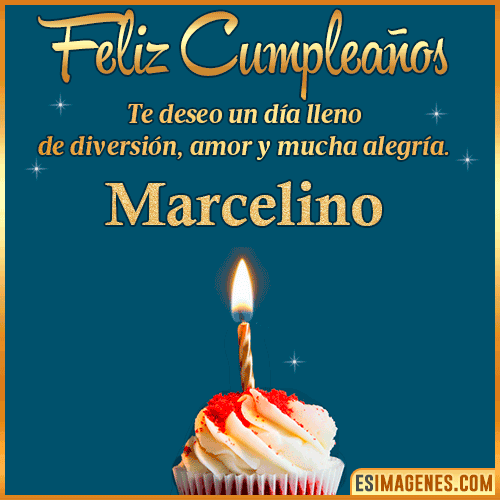 Tarjeta de Feliz Cumpleaños  Marcelino