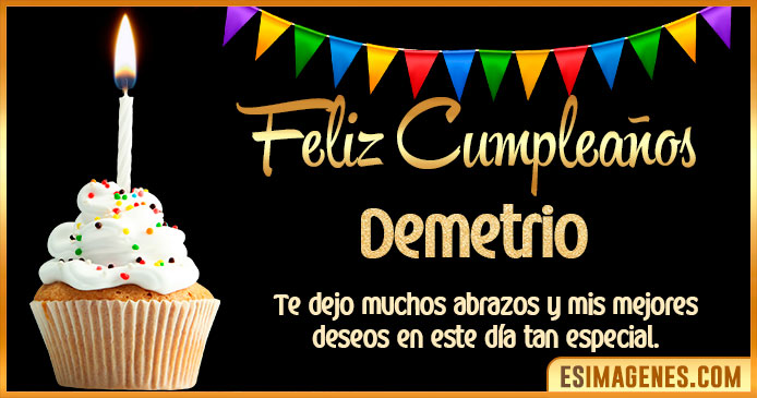 Feliz Cumpleaños Demetrio