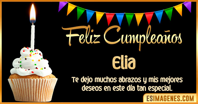 Feliz Cumpleaños Elia