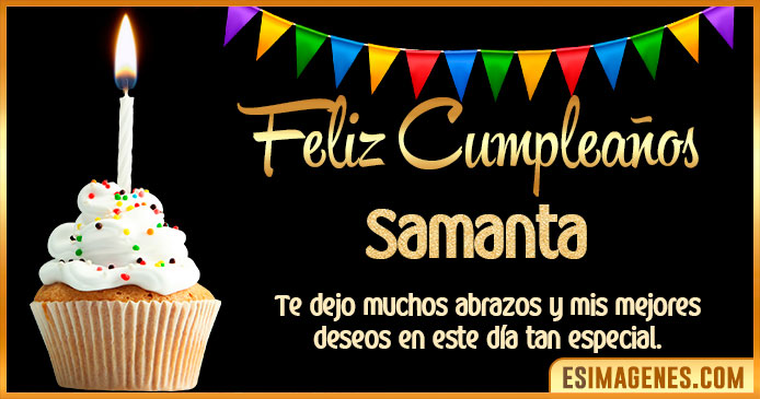 Feliz Cumpleaños Samanta