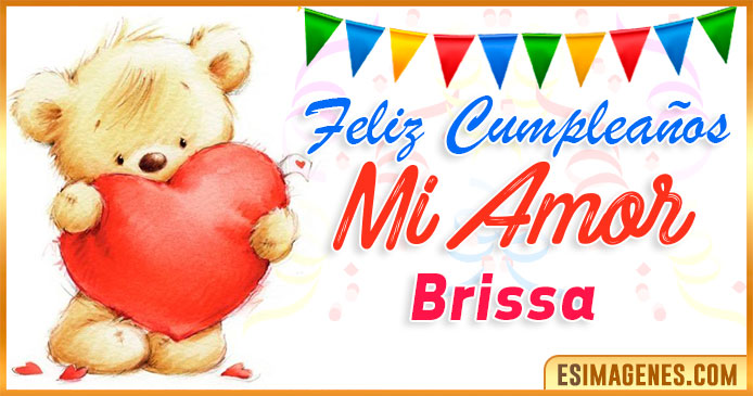 Feliz cumpleaños mi Amor Brissa