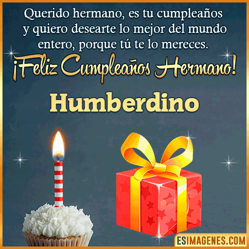 Imagen feliz Cumpleaños hermano  Humberdino