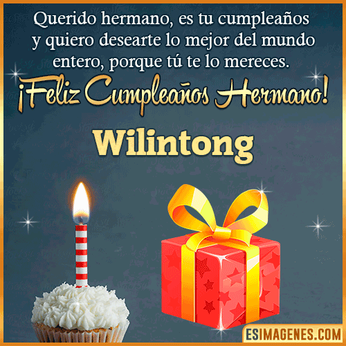 Imagen feliz Cumpleaños hermano  Wilintong