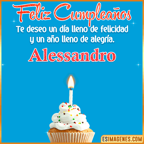 Deseos de feliz cumpleaños  Alessandro