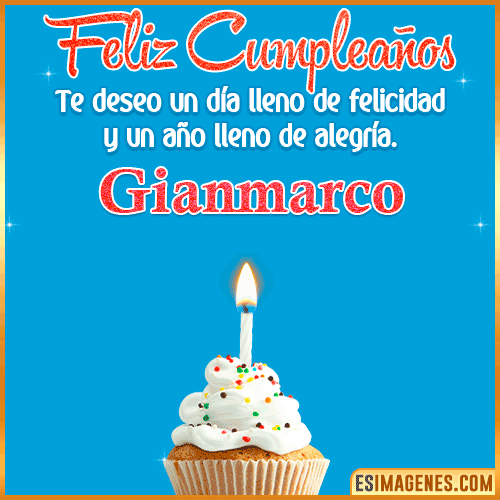 Deseos de feliz cumpleaños  Gianmarco