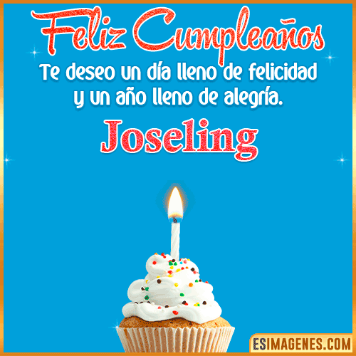 Deseos de feliz cumpleaños  Joseling