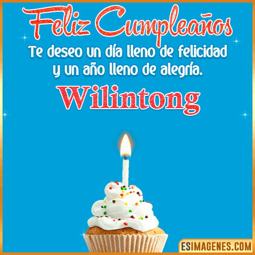 Deseos de feliz cumpleaños  Wilintong