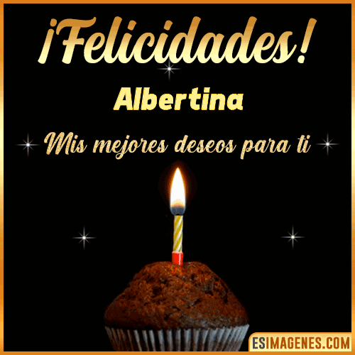 gif Felicidades  Albertina