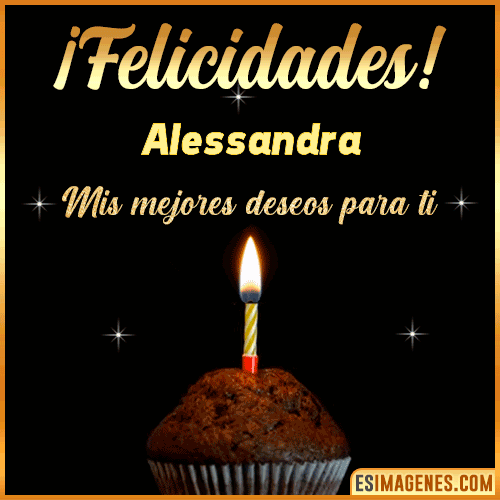 gif Felicidades  Alessandra