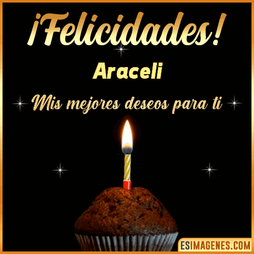 gif Felicidades  Araceli