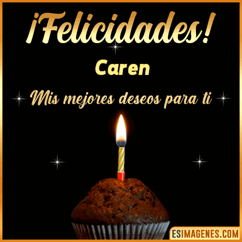 gif Felicidades  Caren