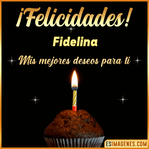gif Felicidades  Fidelina