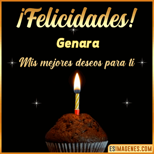gif Felicidades  Genara