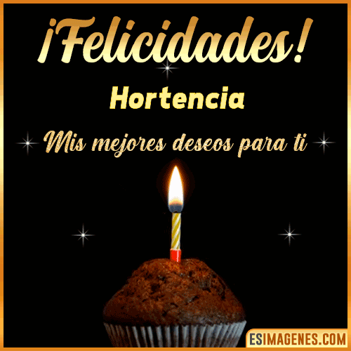 gif Felicidades  Hortencia