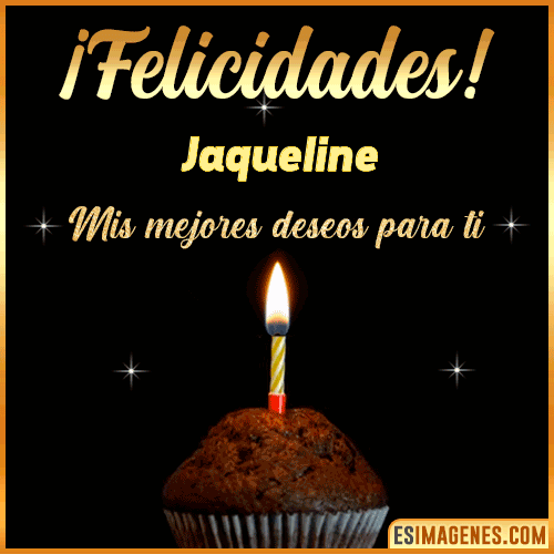 gif Felicidades  Jaqueline