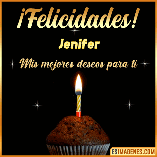 gif Felicidades  Jenifer