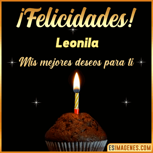gif Felicidades  Leonila