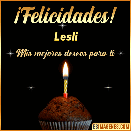 gif Felicidades  Lesli