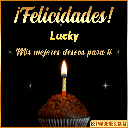 gif Felicidades  Lucky