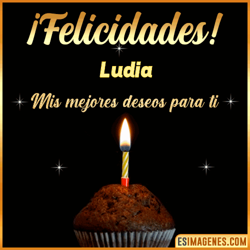 gif Felicidades  Ludia