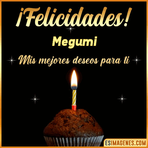 gif Felicidades  Megumi