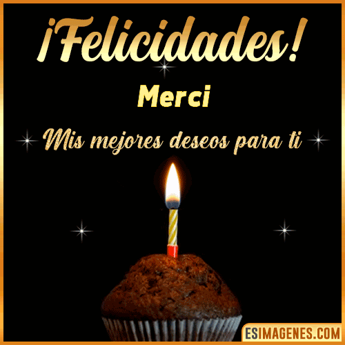 gif Felicidades  Merci