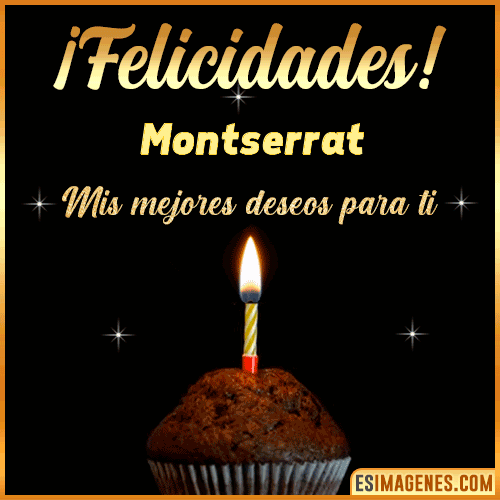 gif Felicidades  Montserrat