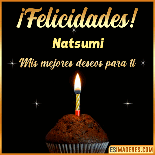 gif Felicidades  Natsumi