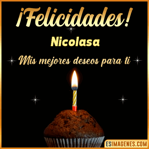gif Felicidades  Nicolasa