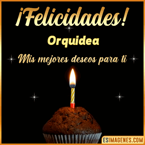 gif Felicidades  Orquidea