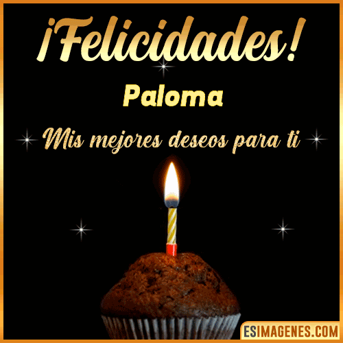gif Felicidades  Paloma