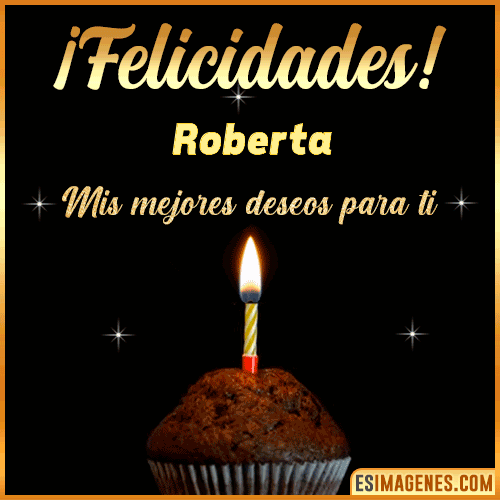 gif Felicidades  Roberta